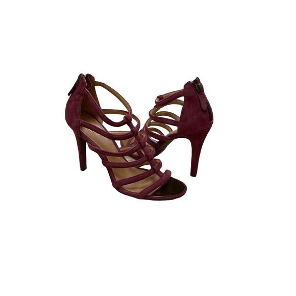🌟COACH Burgundy Strap Sandals - Picture 1 of 3